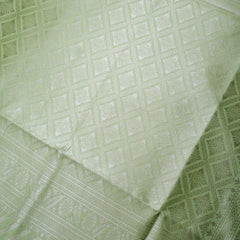 Leeche Cotton Green Saree