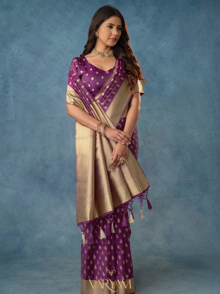 Fiona Silk Purple Saree