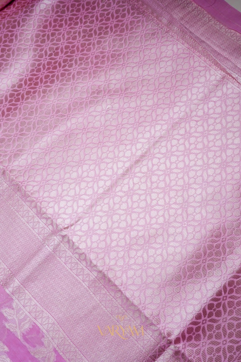 Mango Cotton Baby Pink Saree