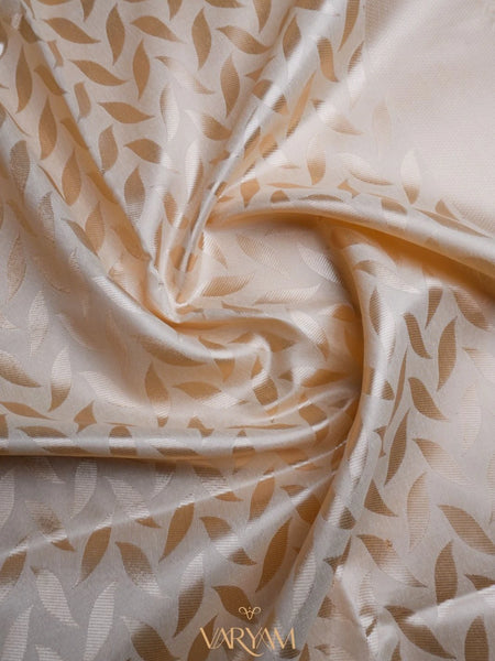 Sanna Cotton Cream Gold Saree