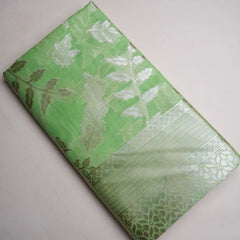 Mango Cotton Green Saree