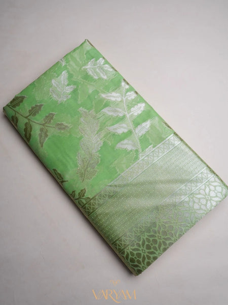Mango Cotton Green Saree