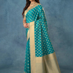 Fiona Silk Blue Saree