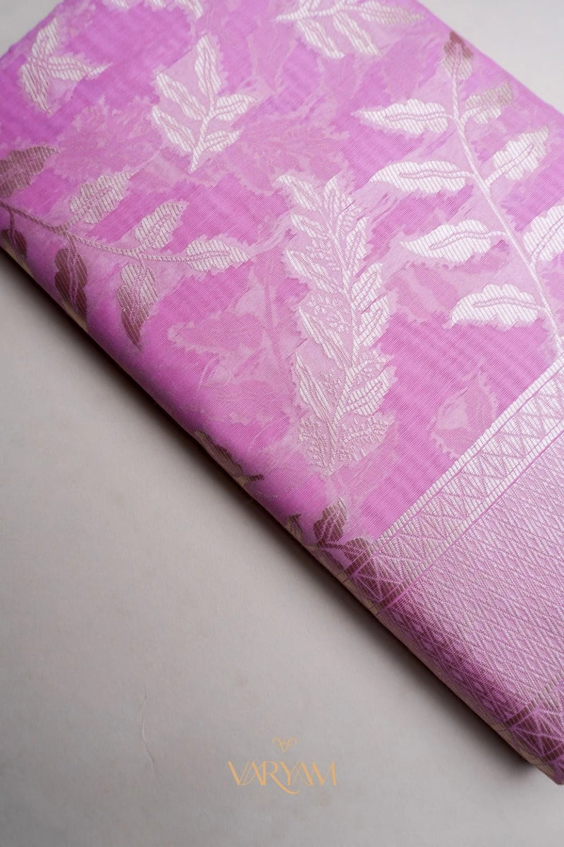 Mango Cotton Baby Pink Saree