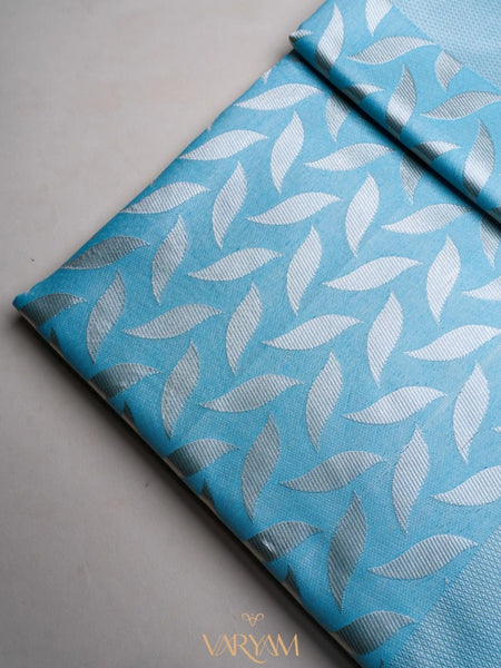 Sanna Cotton Blue Saree