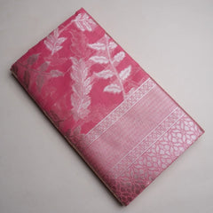 Mango Cotton Pink Saree