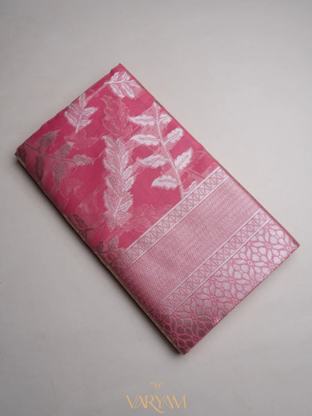 Mango Cotton Pink Saree