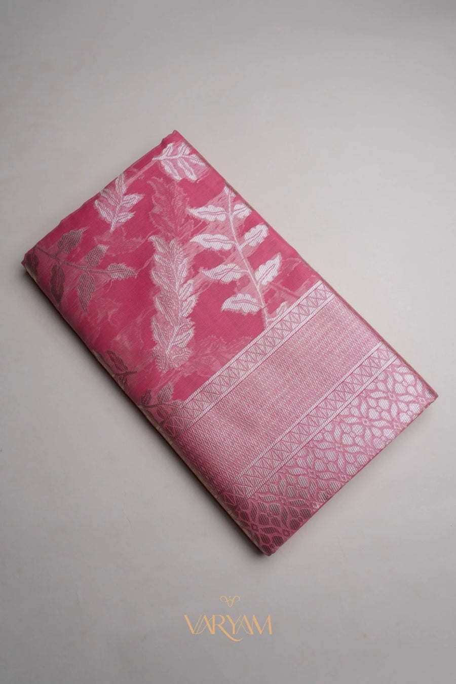 Mango Cotton Pink Saree
