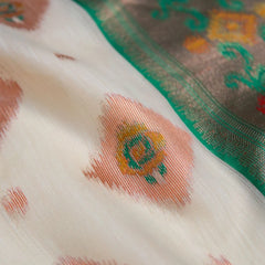 Kalista Linen Ice Green Saree