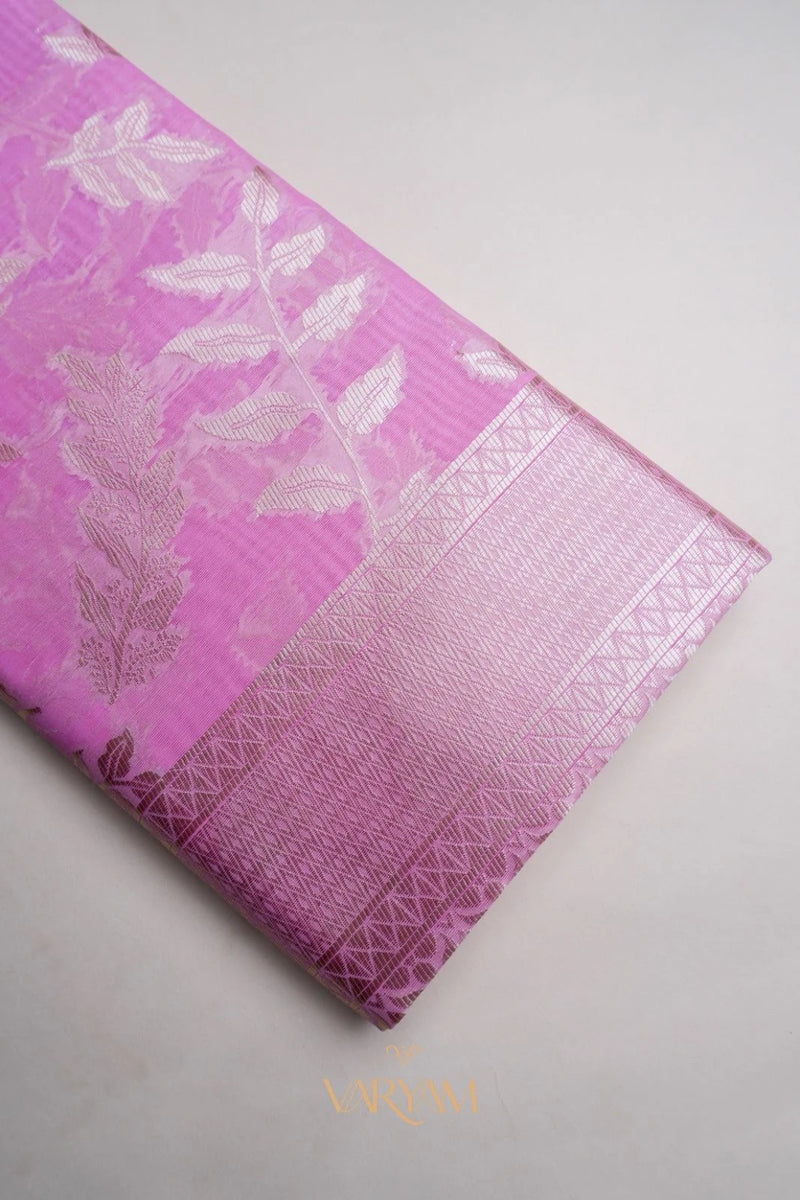 Mango Cotton Baby Pink Saree
