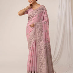 Sindoor Cotton Pink Saree