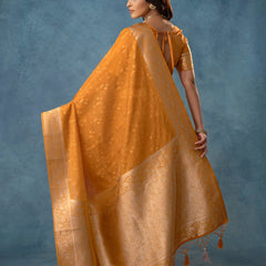 Fiona Silk Yellow Saree