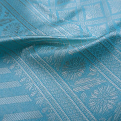 Leeche Cotton Blue Saree