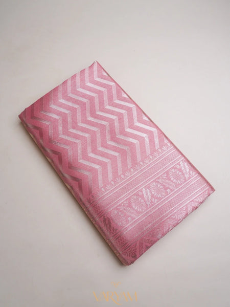 Leeche Cotton Pink Saree