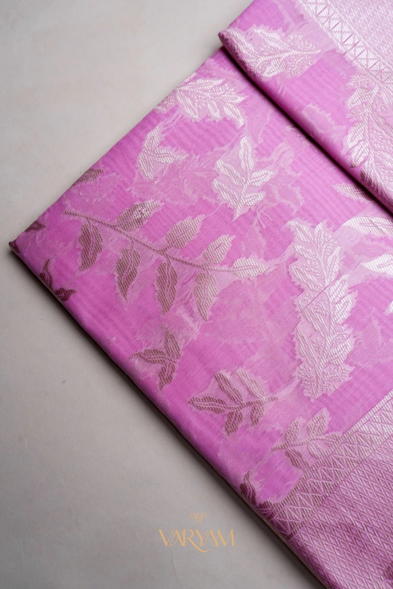 Mango Cotton Baby Pink Saree