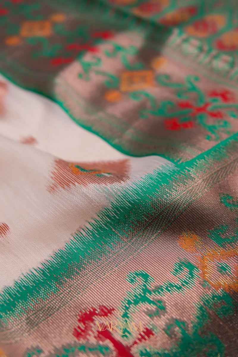 Kalista Linen Ice Green Saree