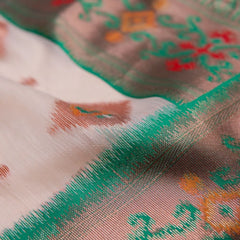 Kalista Linen Ice Green Saree