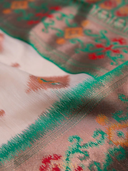 Kalista Linen Ice Green Saree