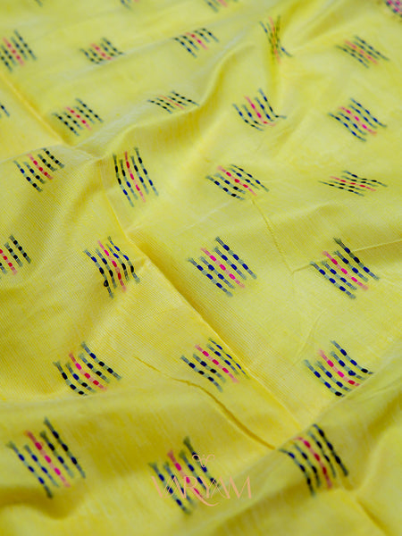 Katha Handloom Yellow Saree